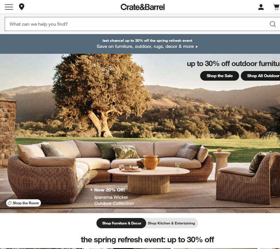 Crate and Barrel logo