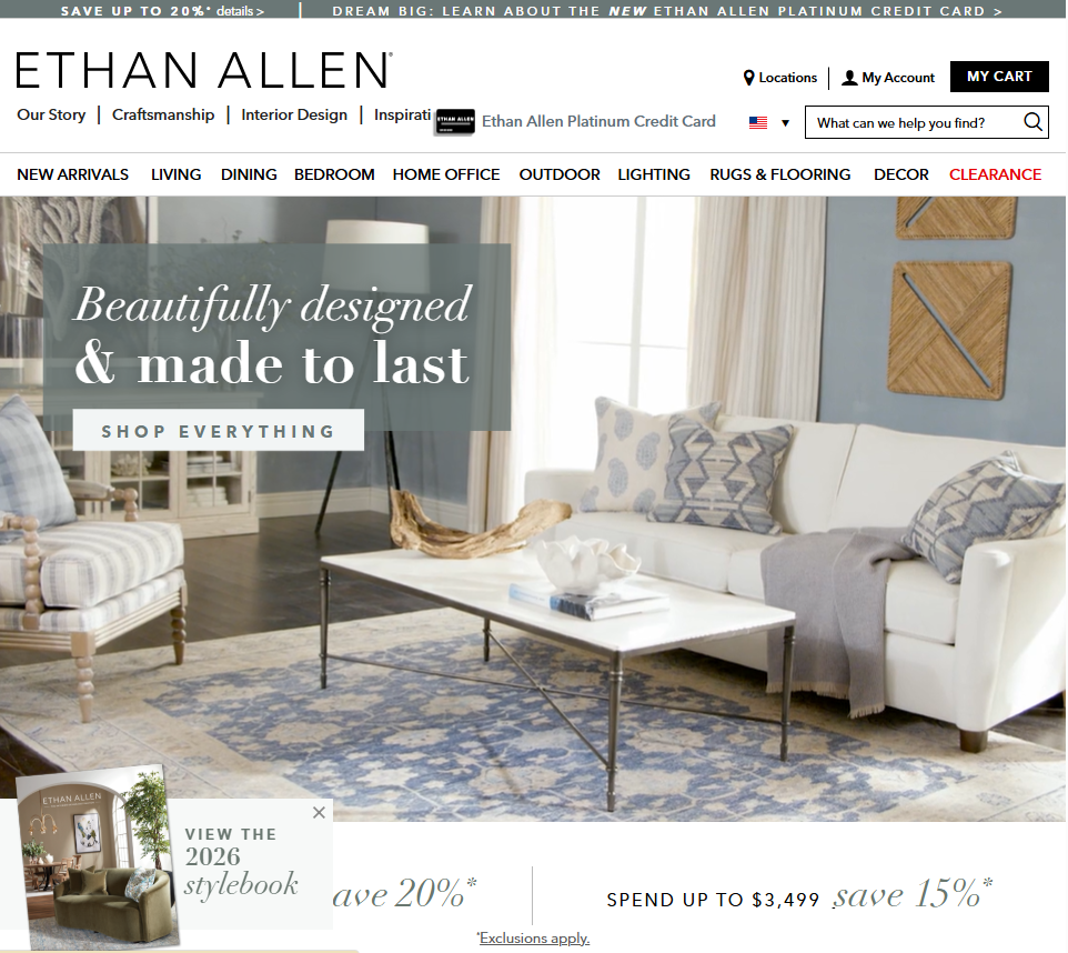 Ethan Allen logo
