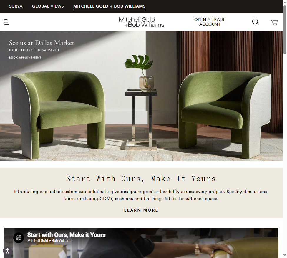Mitchell Gold + Bob Williams logo