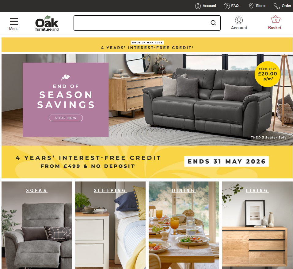 Oak Furnitureland logo